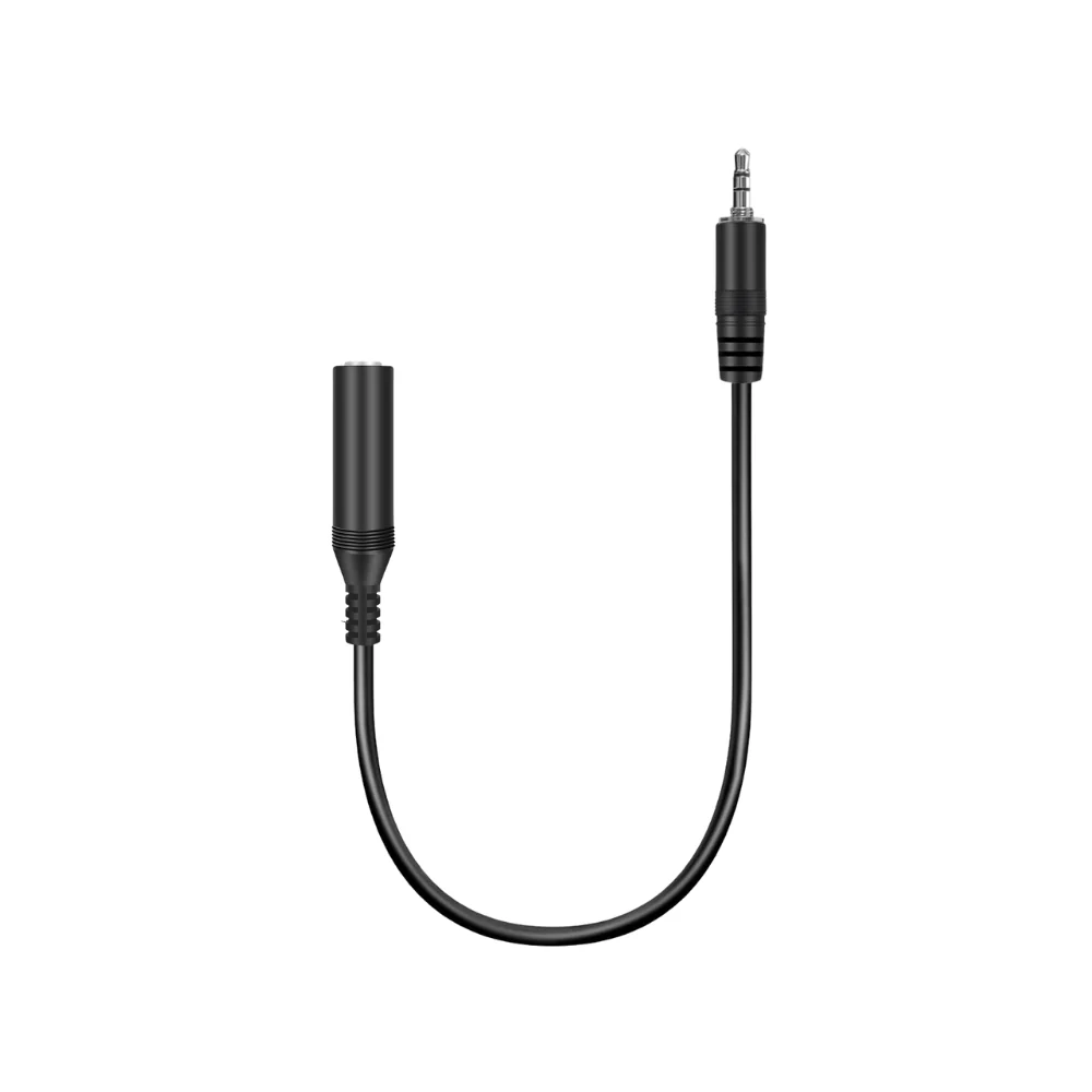 Conversion Cable, 3.5mm Threaded Male to 3.5mm Female