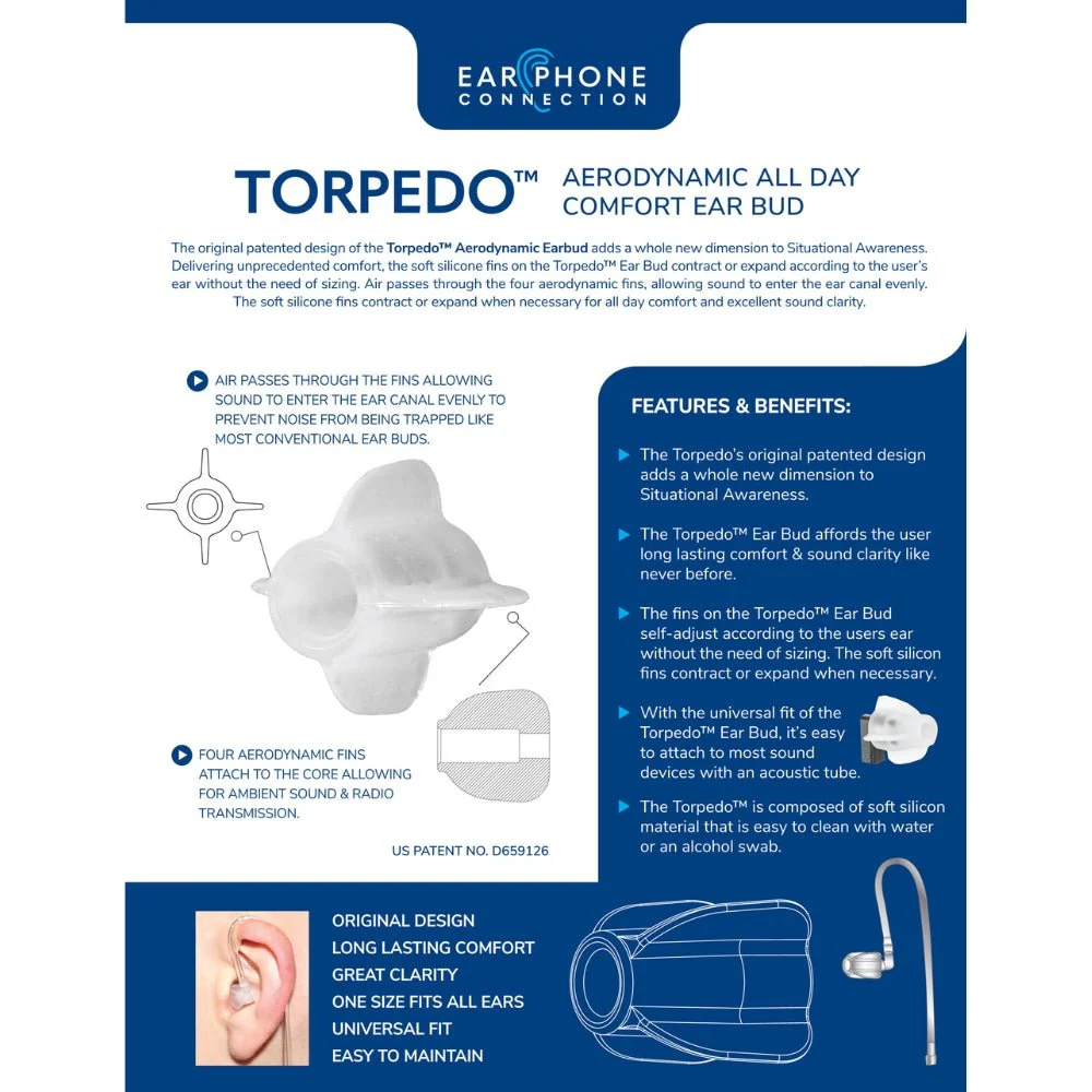 Earphone Connection Torpedo Earbud (3-Pack) - Image 3