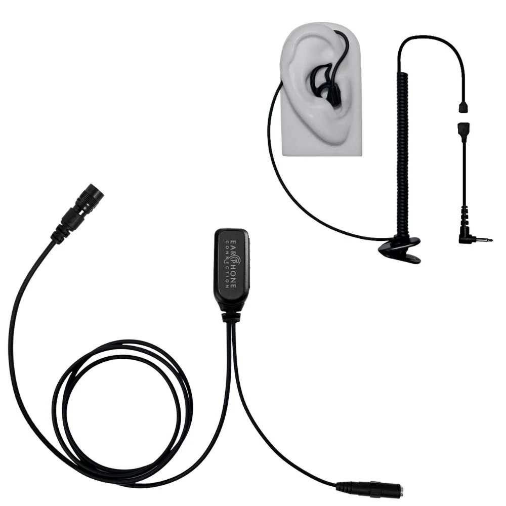 Hawk Lapel Mic, Tactical PTT, 3.5mm Earpiece Port - Image 2