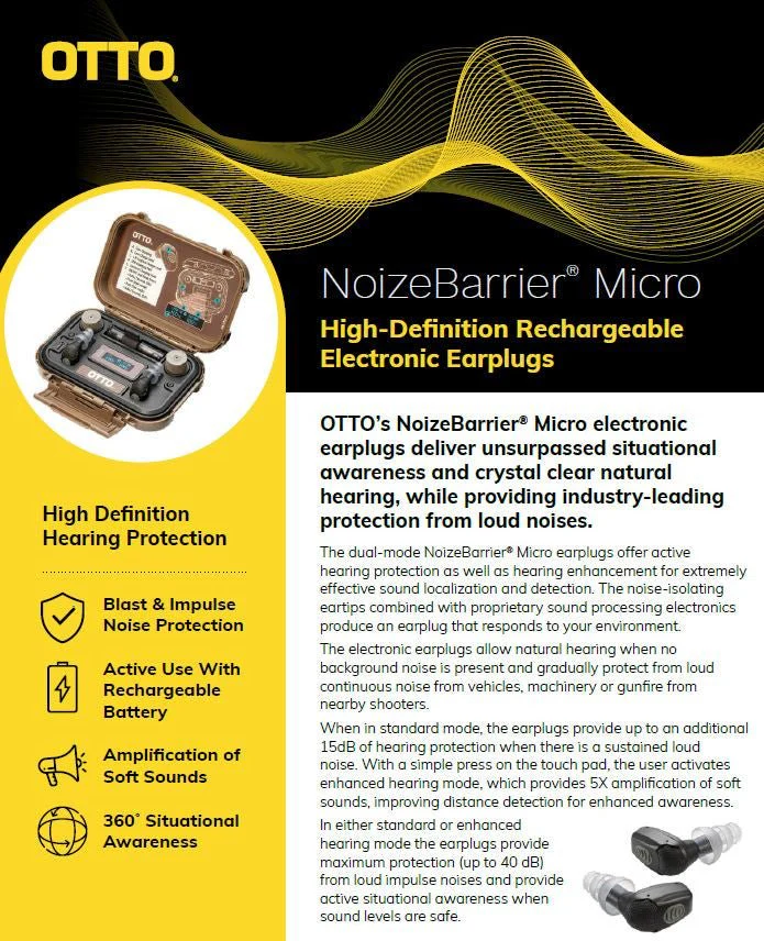 OTTO NoizeBarrier Micro Electronic Earplugs V4-11029 - Image 5