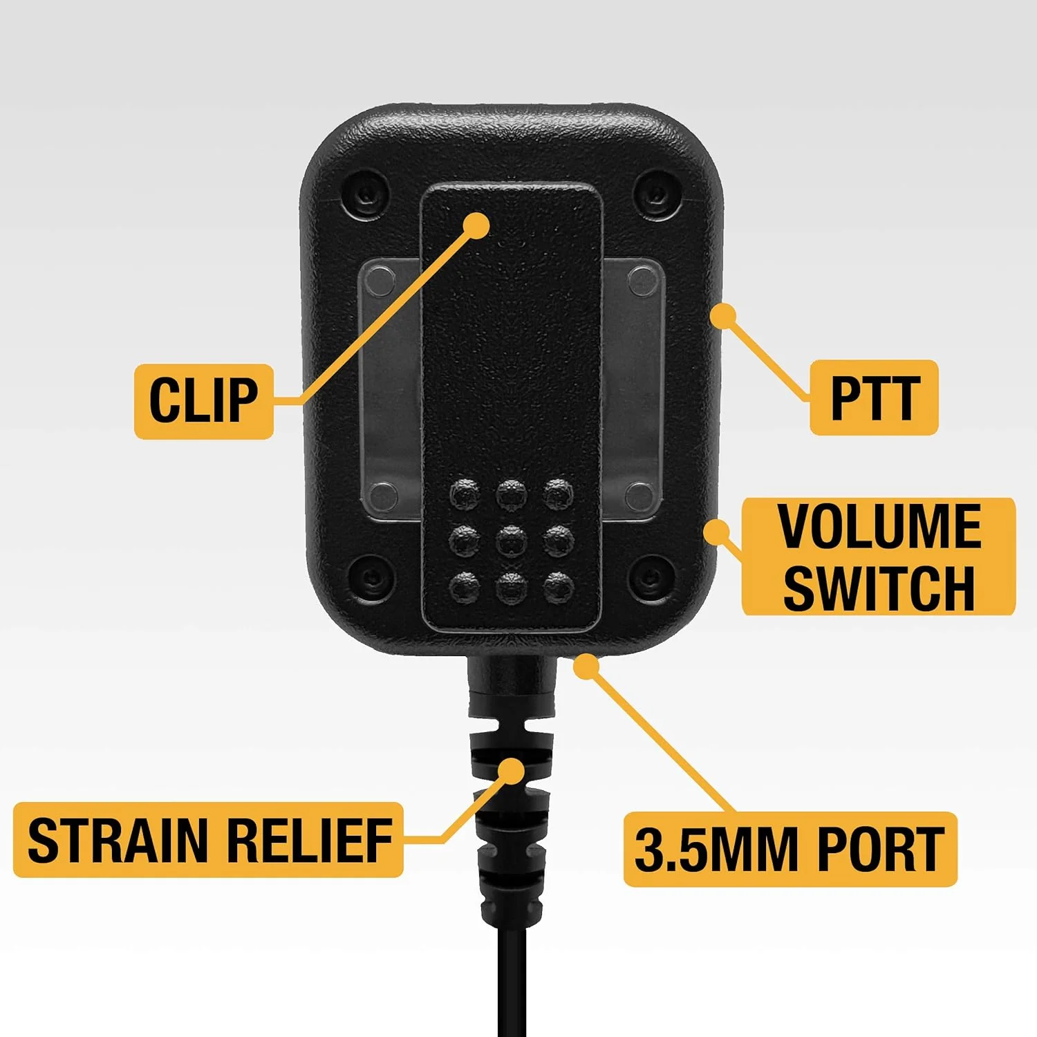 Speaker Microphone, Emergency Button, Harris (SD27-HA1) - Image 4